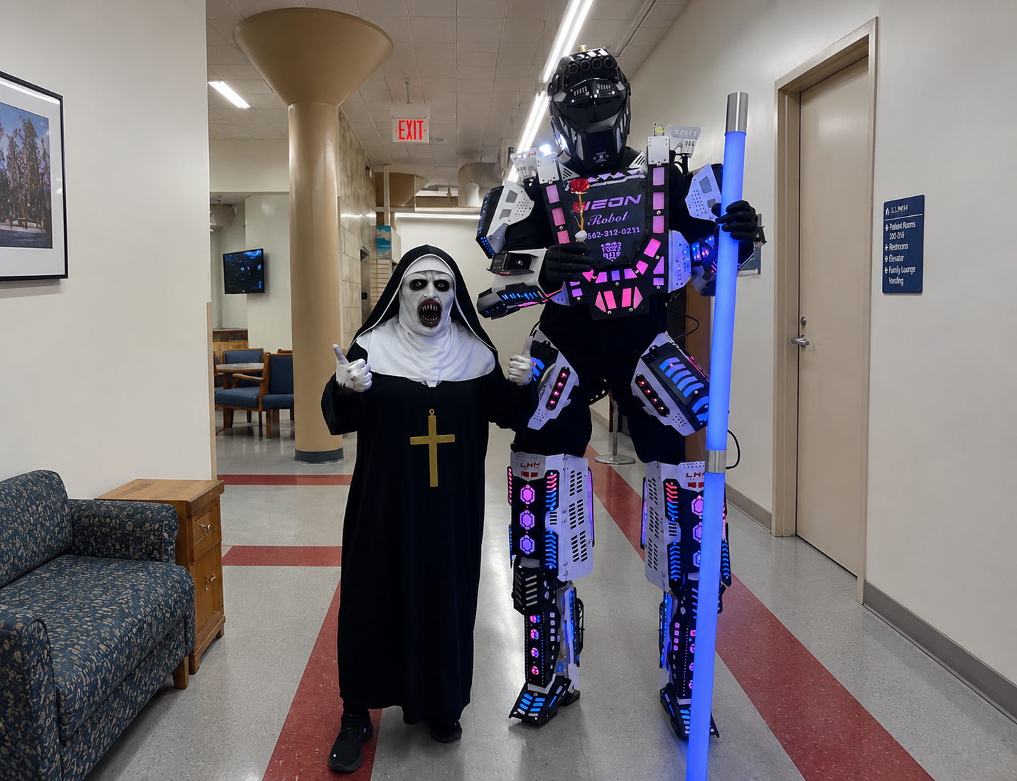 Robot LED para fiestas y eventos